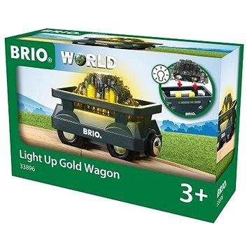 Brio World 33896 Svítící vagón se zlatem