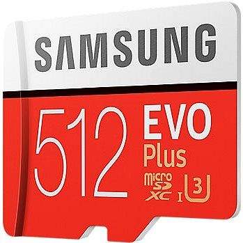 Samsung MicroSDXC 512GB EVO Plus UHS-I U3 + SD adaptér