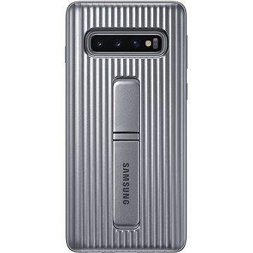 Samsung Galaxy S10 Protective Standing Cover stříbrný