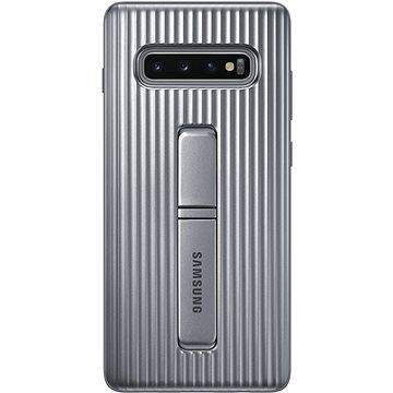 Samsung Galaxy S10+ Protective Standing Cover stříbrný