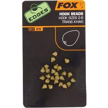 FOX Edges Hook Bead Velikost 2-6 Trans Khaki 25ks