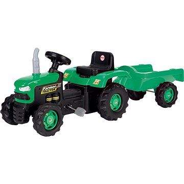 DOLU Traktor šlapací s vlečkou, zelený