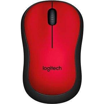 Logitech Wireless Mouse M220 Silent, červená