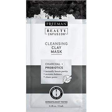 FREEMAN Beauty Infusion Čisticí jílová maska dřevěné uhlí + proBeauty Infusionotika 15 ml