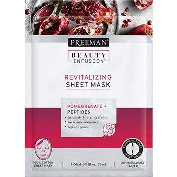 FREEMAN Beauty Infusion Revitalizační látková maska granátové jablko + peptidy 25 ml