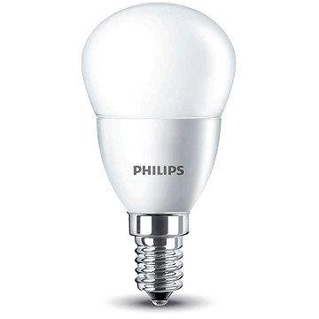 Philips LED Kapka 5,5-40W, E14, 2700K, Mléčná