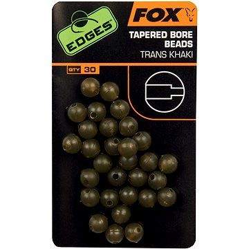 FOX Edges Tapered Bore Beads 4mm Trans Khaki 30ks