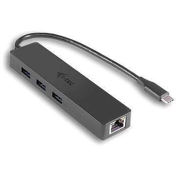 I-TEC USB-C Slim 3-portový HUB s GLAN