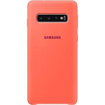Samsung Galaxy S10 Silicone Cover neonově růžový