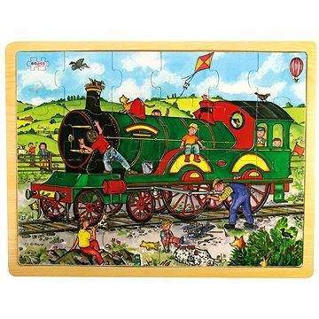 Bigjigs Dřevěné puzzle - Vlak