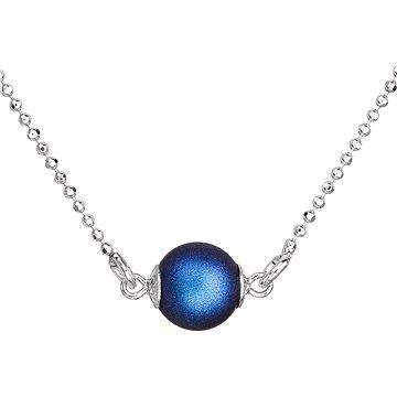 EVOLUTION GROUP 32068.3 tmavě modrý náhrdelník perle ( 925/1000, 1,5 g)