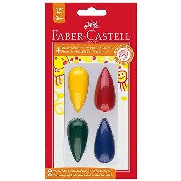 Faber - Castell Faber-Castell Plastové Pastelky do dlaně, 4 Barvy