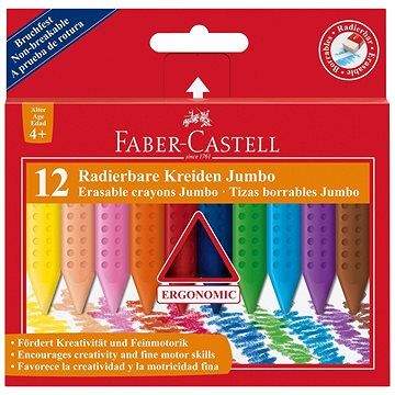 Faber - Castell Faber-Castell Pastelky Plastic Colour Grip Jumbo, 12 Barev
