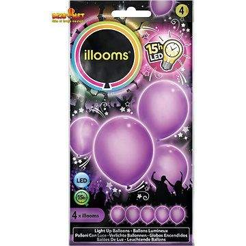 TM Toys LED balónky - fialové 4 ks