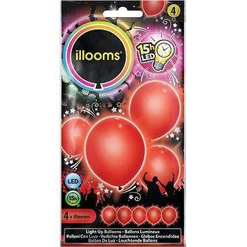 TM Toys LED balónky - červené 4 ks