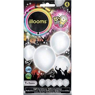 TM Toys LED balónky - bílé 4 ks