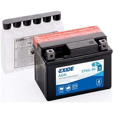 EXIDE ETX4L-BS, 12V, 4Ah, 50A