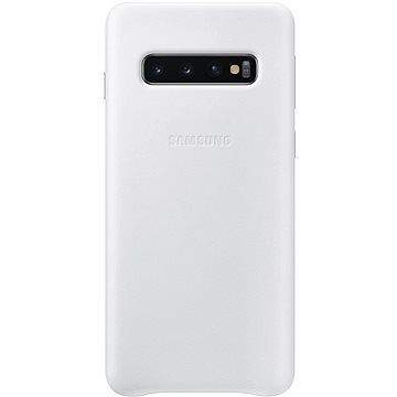 Samsung Galaxy S10 Leather Cover bílý