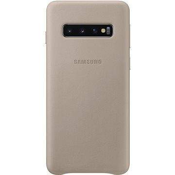 Samsung Galaxy S10 Leather Cover šedý