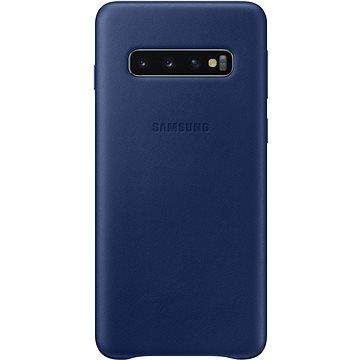 Samsung Galaxy S10 Leather Cover námořnicky modrý