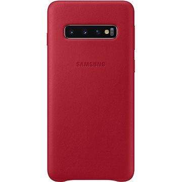 Samsung Galaxy S10 Leather Cover červený