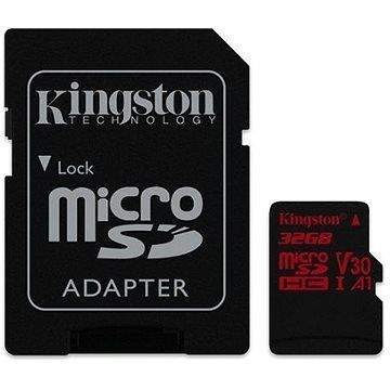 Kingston Canvas React MicroSDHC 32GB A1 UHS-I V30 U3 + SD adaptér