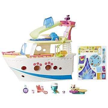 Hasbro Littlest Pet Shop Výletní loď se 3 zvířátky