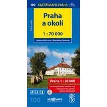Kartografie PRAHA Praha a okolí 1:70 000: Cyklomapa č. 100