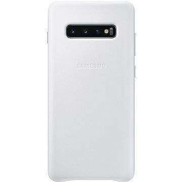 Samsung Galaxy S10+ Leather Cover bílý