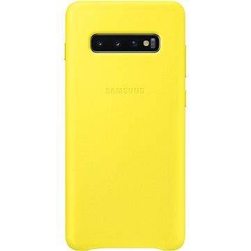 Samsung Galaxy S10+ Leather Cover žlutý