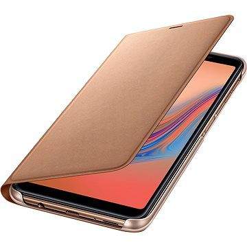 Samsung Galaxy A7 2018 Flip Wallet Cover Gold