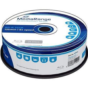 MediaRange BD-R (HTL) 25GB, 25ks cakebox