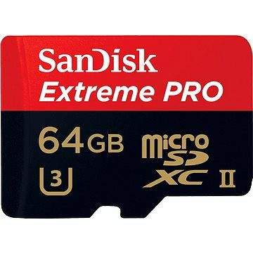 SanDisk MicroSDXC 64GB Extreme Pro UHS-II U3 + čtečka USB 3.0