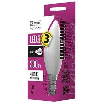 EMOS LED žárovka Classic Candle 4W E14 neutrální bílá