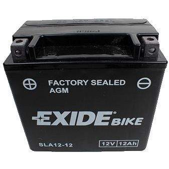 EXIDE BIKE Factory Sealed 12Ah, 12V, AGM12-12 (YTX14-BS) 