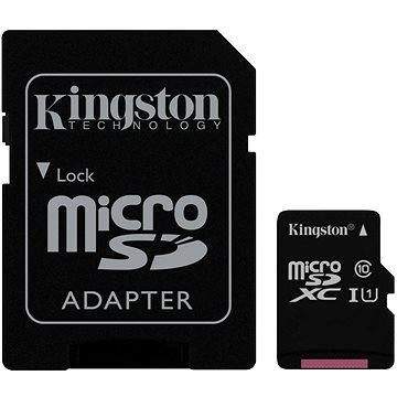 Kingston MicroSDXC 256GB Class 10 UHS-I + SD adaptér