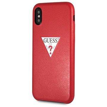 Guess PU Leather Case Triangle Red pro iPhone XS Max