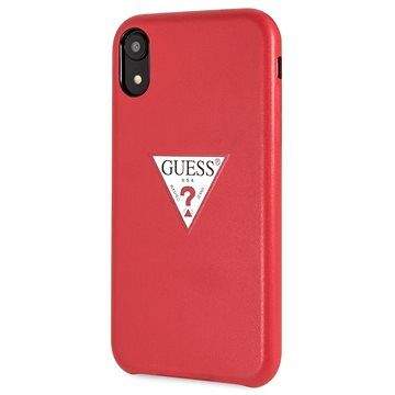 Guess PU Leather Case Triangle Red pro iPhone XR