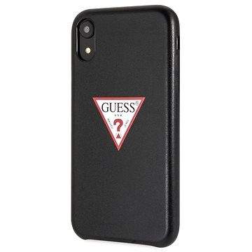 Guess PU Leather Case Triangle Black pro iPhone XR