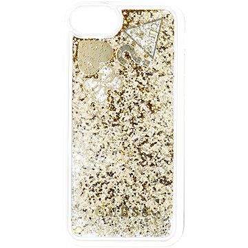 Guess New Glitter Hearts pro iPhone 8 Gold