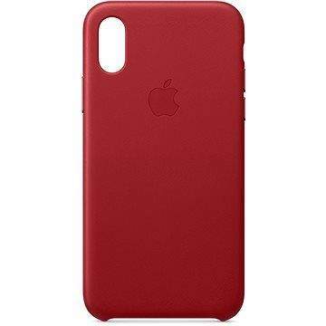 Apple iPhone XS Kožený kryt červený