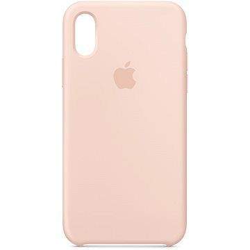 Apple iPhone XS Silikonový kryt pískově růžový