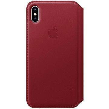 Apple iPhone XS Kožené pouzdro Folio červené