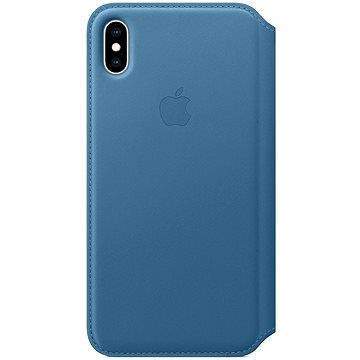 Apple iPhone XS Kožené pouzdro Folio modrošedé