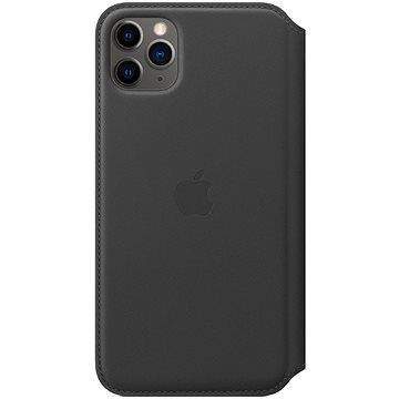 Apple iPhone 11 Pro Max Kožené pouzdro Folio černé