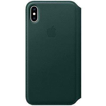 Apple iPhone XS Kožené pouzdro Folio piniově zelené