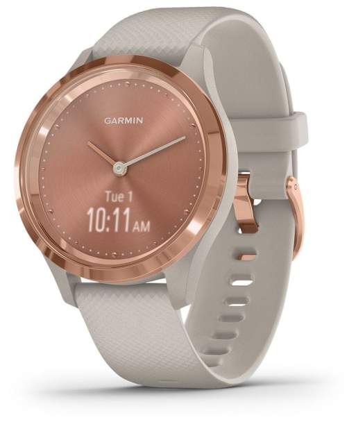 Chytré hodinky Garmin vivomove3S Sport RoseGold/Sand (010-02238-22)