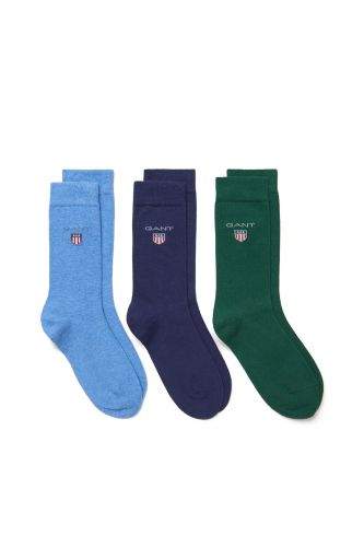 Gant Ponožky Gant Tb. 3 Pack Gant Shield Socks 996045-618-Gc-433-31/33 Modrá 31/33