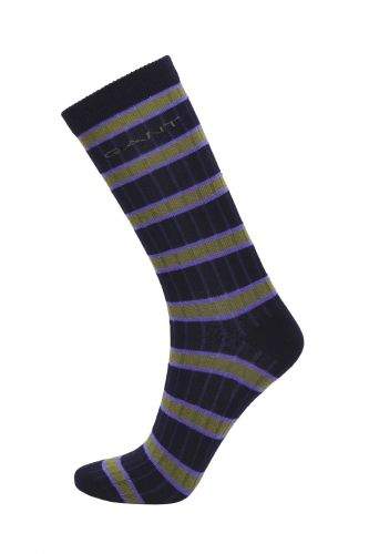 Gant Ponožky Gant D1. Striped Rib Socks 4960058-619-Gc-410-0 Modrá