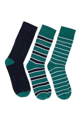 Gant Ponožky Gant O1. 3-Pack Mixed Socks 9960074-619-Gc-373-0 Zelená